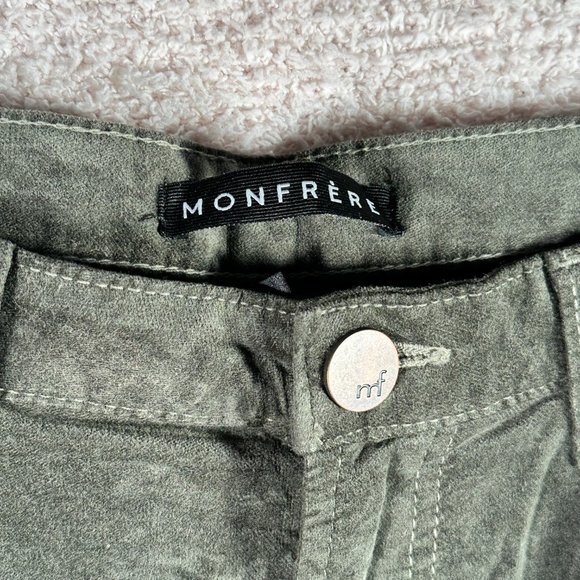 Monfrere Velvet Slim Straight Jeans Green Size 34x32 Classic Comfy - Picture 7 of 14
